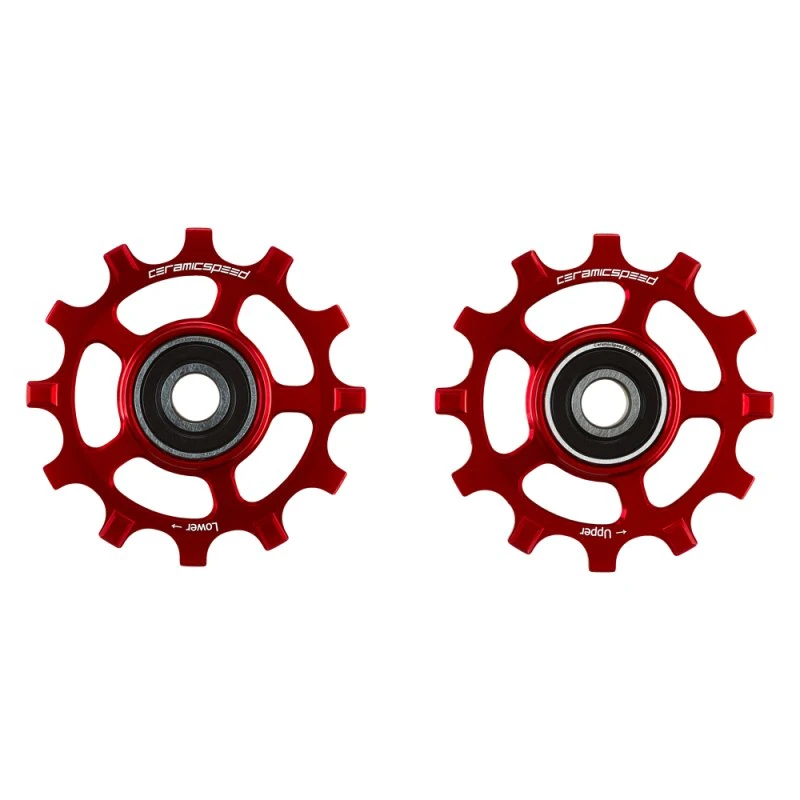 CeramicSpeed Pulleyhjul Shimano 11s NW 9100/8000/GRX Rød