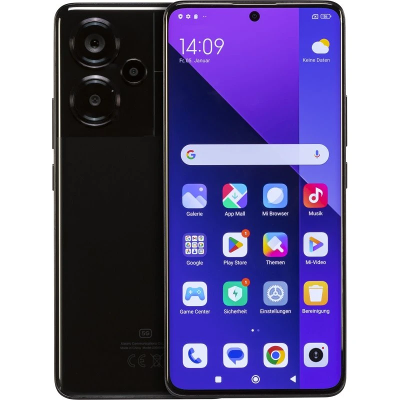 Xiaomi Redmi Note 13 Pro+ 5G - 512GB, 12GB RAM, Sort