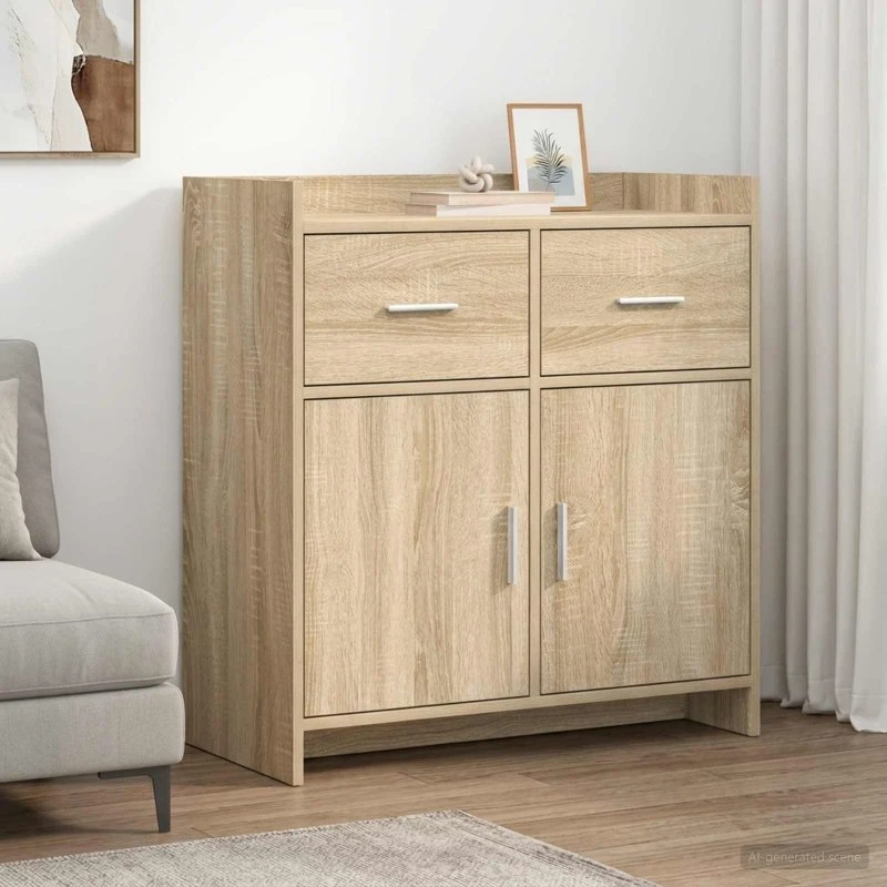 vidaXL Sideboard Sonoma-eg 75 x 36 x 80 cm