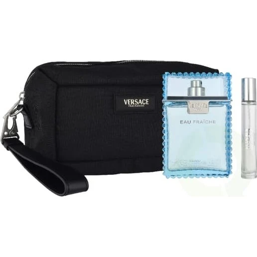 Versace Eau Fraiche Gavesæt: 100 ml + 10 ml EDT & Sort Toilettaske