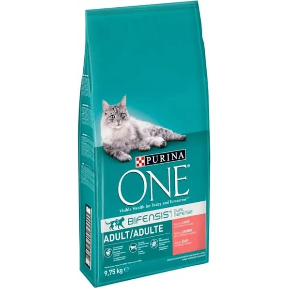 Purina ONE Adult Kattefoder med laks, 9,75 kg