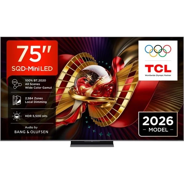 TCL 75" C8L 4K Smart TV med SQD-Mini LED og 144Hz