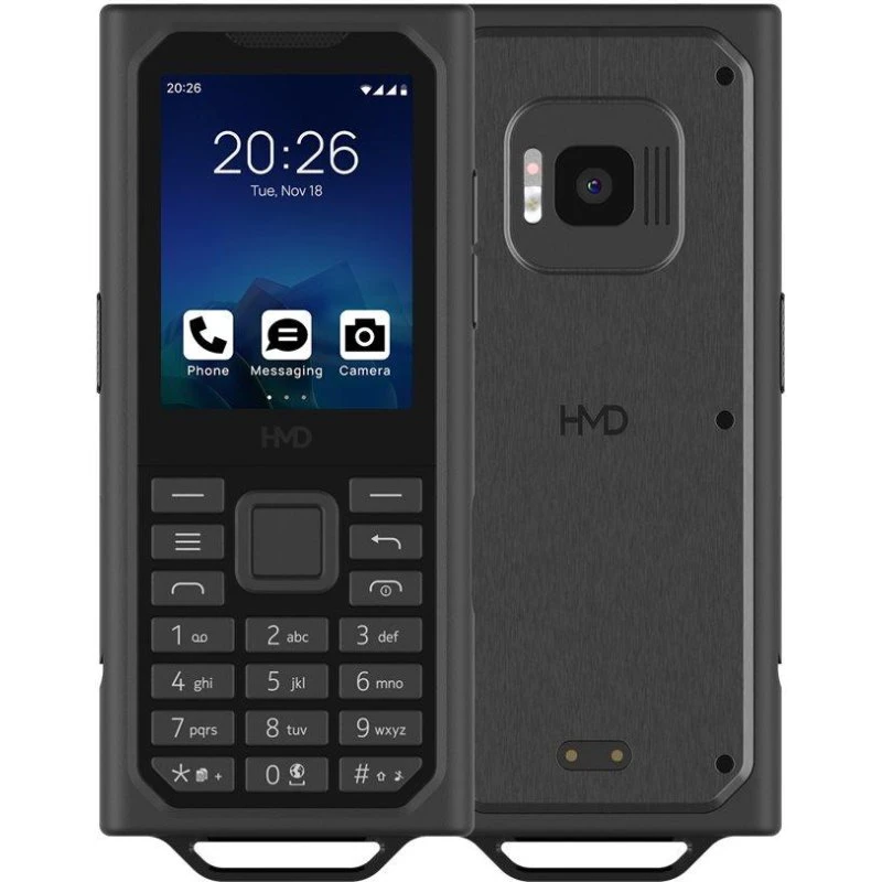 HMD Terra M - Robust 4G funktionstelefon - Dark Grey