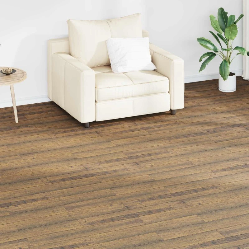 vidaXL Gulvplanker Valnøddebrun 2,51 m² 18 stk. PVC