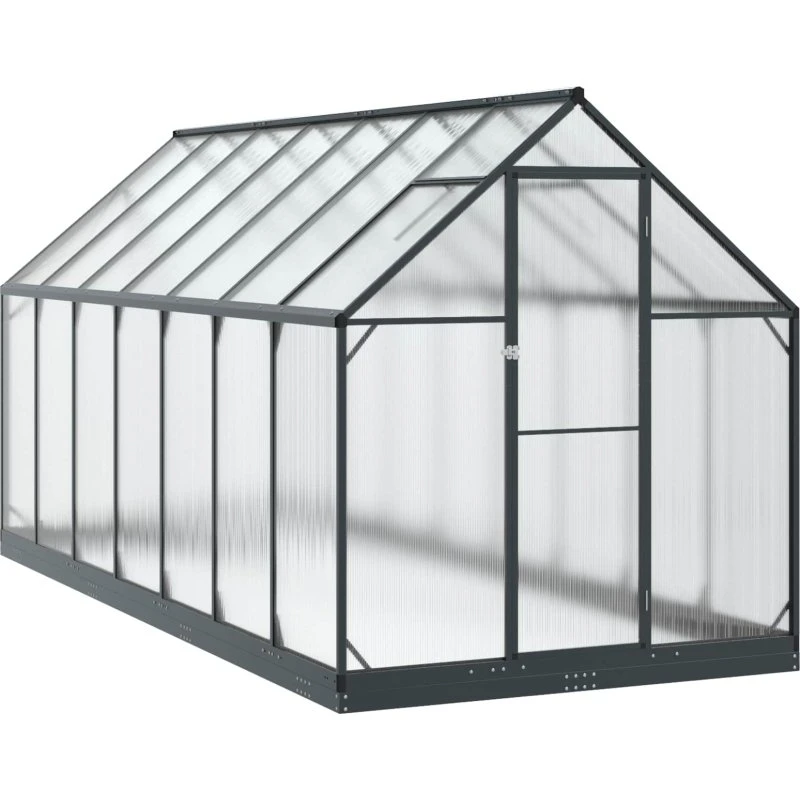 vidaXL Have Drivhus 185 x 423,5 x 207 cm - Antracit