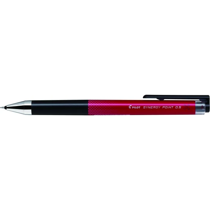 Pilot Synergy Point Gelpen 0,5 mm rød med klik