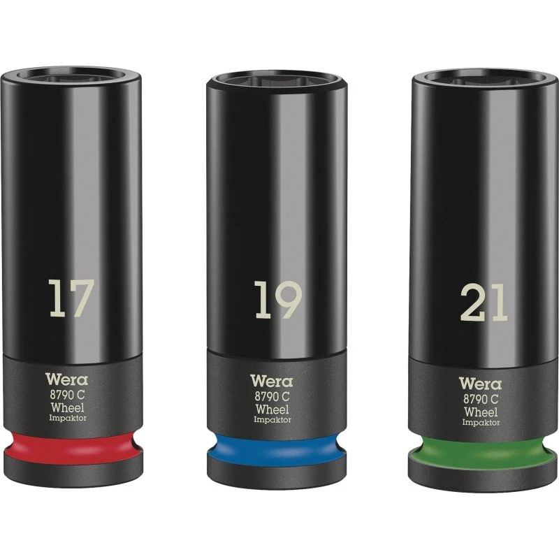 Wera Wheel Impaktor C Set 1 topnøgleindsatser 1/2" - 3 dele