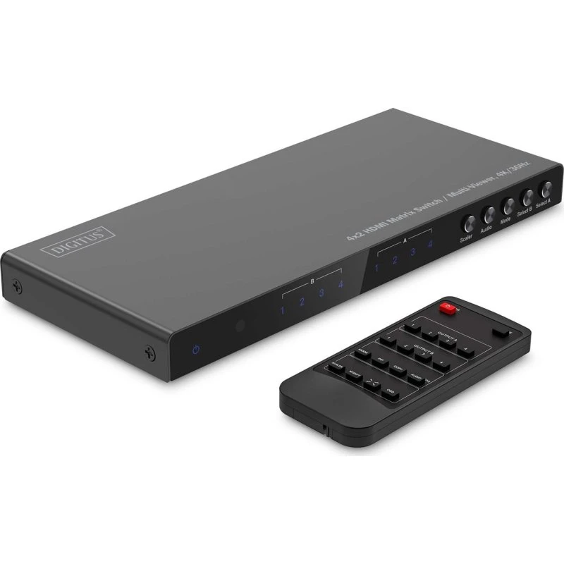 DIGITUS HDMI-matrixswitch 4x2 Multi-Viewer 4K/30Hz