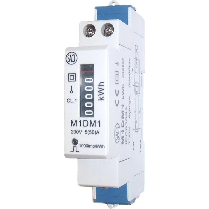 MTO 1-faset mekanisk elmåler, 50A, 230V