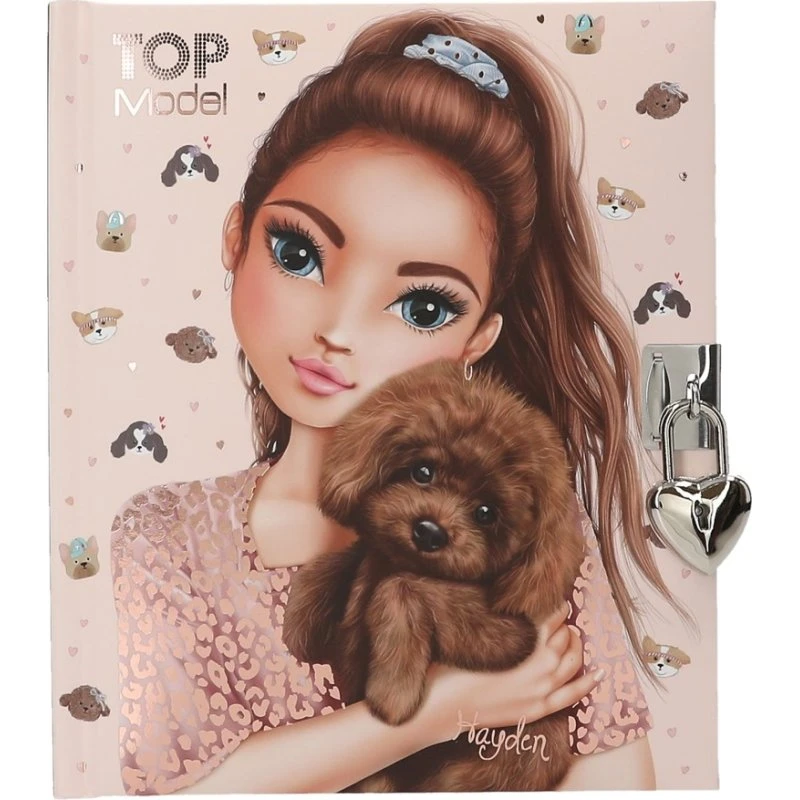 TOPModel Doggy Dagbog med Lås - 6+ år