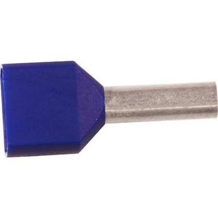 Elpress Twin-terminalrør 2x2,5 mm² Blå L10