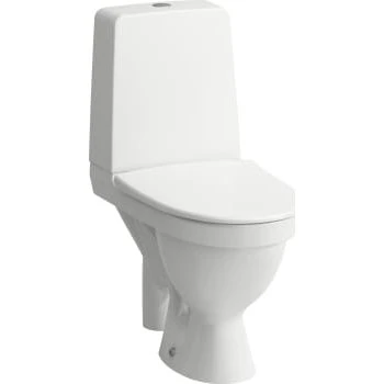 LAUFEN Kompas toilet, rimless, åben S-lås, hvid