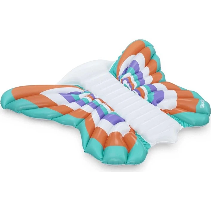 Bestway Boho Butterfly Poolmadrass, 1,86 x 1,46 m