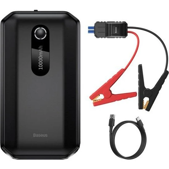 Baseus BS-CH001 Starthjælp & Powerbank 10.000 mAh - Sort