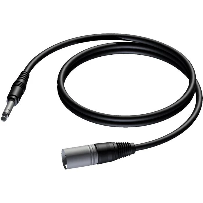 ProCab XLR han → 6,3 mm jack (TRS) balanceret kabel 10 m
