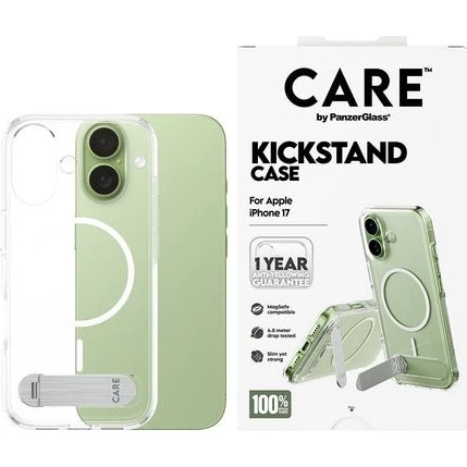 PanzerGlass CARE Feature Case med MagSafe & støttefod – iPhone 17