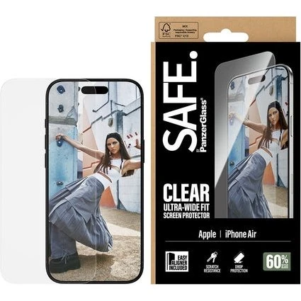 PanzerGlass SAFE. Skærmbeskytter til iPhone 17 Air - Ultra-Wide Fit