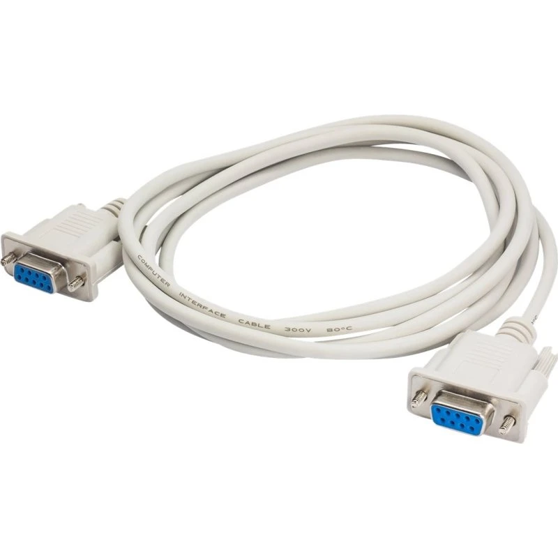 Akyga AK-CO-04 Serielt kabel, DB9-DB9, 2m, Hvid