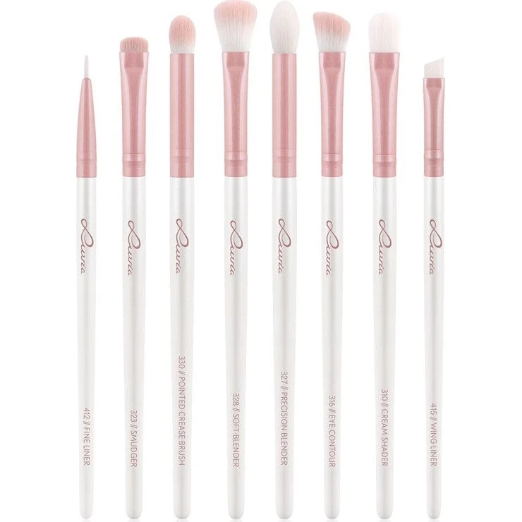 Luvia Cosmetics All Eye Want Vegansk Øjenbørstesæt, 8 stk.