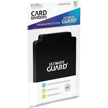 Ultimate Guard Card Dividers Standard Size - Sort (10 stk)