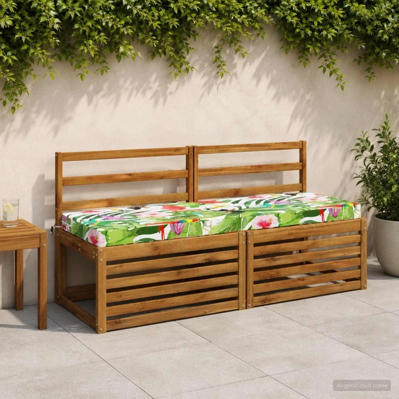 vidaXL Bænkpude SOEST 150x50x8 cm - Flerfarvet Polyester