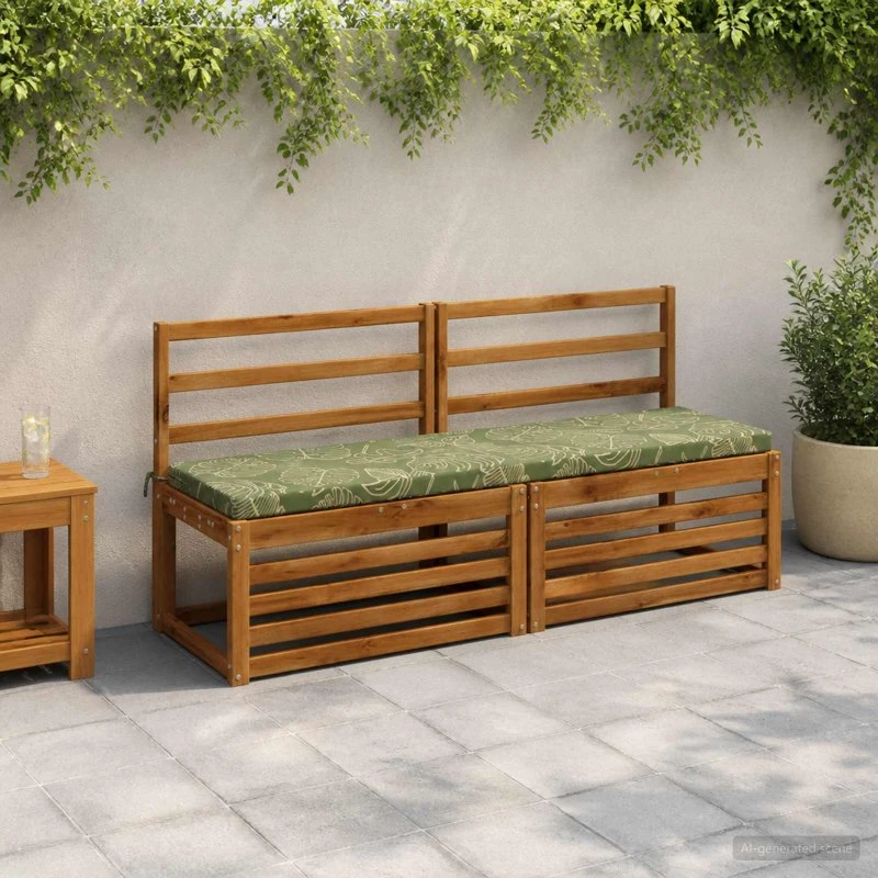 vidaXL Bænkpude SOEST Bladdesign 150 x 40 x 5 cm