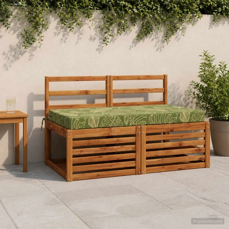 vidaXL Sædehynde SOEST Bladdesign 120 x 60 x 10 cm