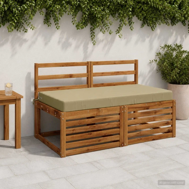 vidaXL Sædehynde SOEST Lys grøn 120 x 60 x 10 cm