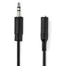 Universal 3,5 mm han til 6,35 mm hun adapterkabel 0,2 m, sort