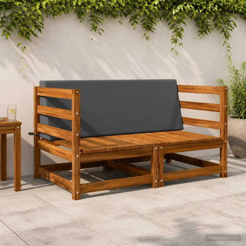 vidaXL Ryghynde SOEST Antracit 120 x 40 cm