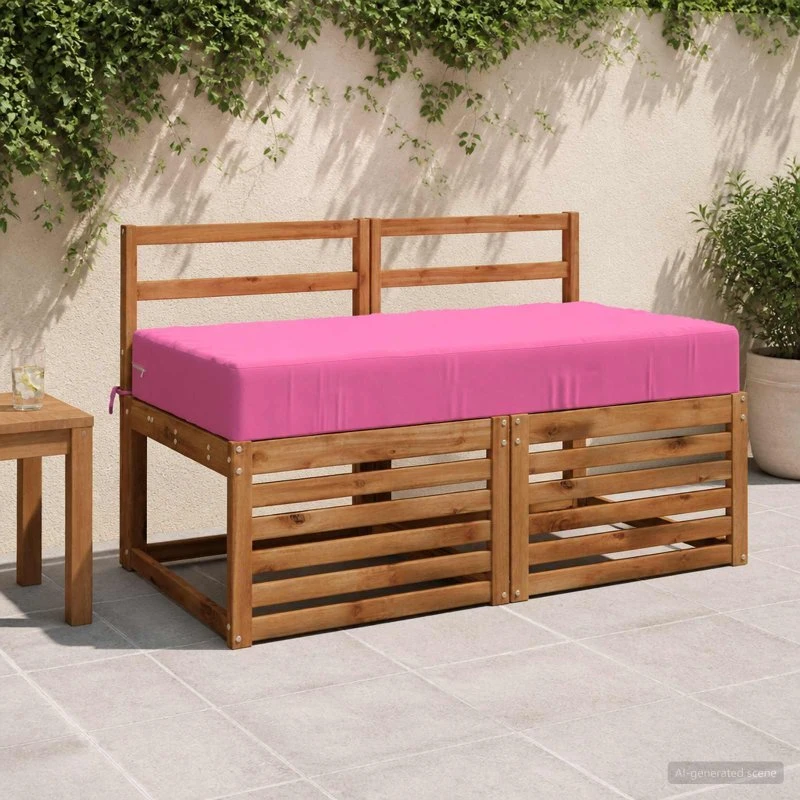 vidaXL Sædehynde SOEST Lyserød 120 x 60 x 15 cm