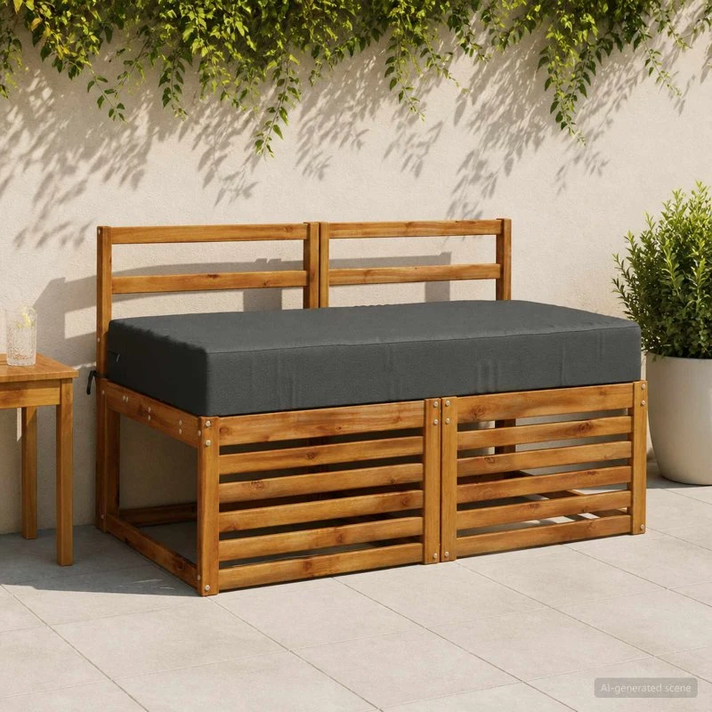 vidaXL Sædehynde SOEST Antracit 120 x 60 x 15 cm