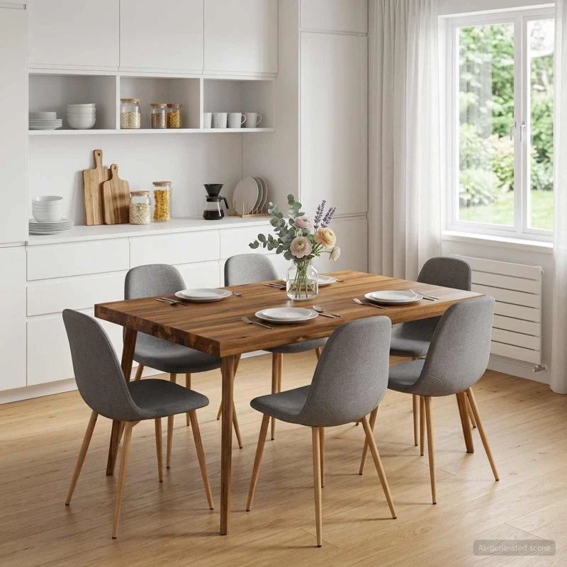 vidaXL Bordplade i massivt akacietræ 90 x 60 x 3,2 cm