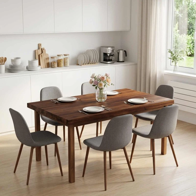 vidaXL Rektangulært Bord i Massivt Akacietræ 90 x 60 cm
