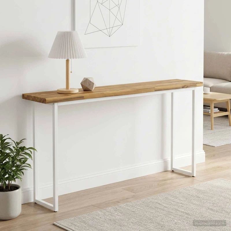 vidaXL Rektangulært Bord i Massivt Akacietræ, 140 x 20 cm