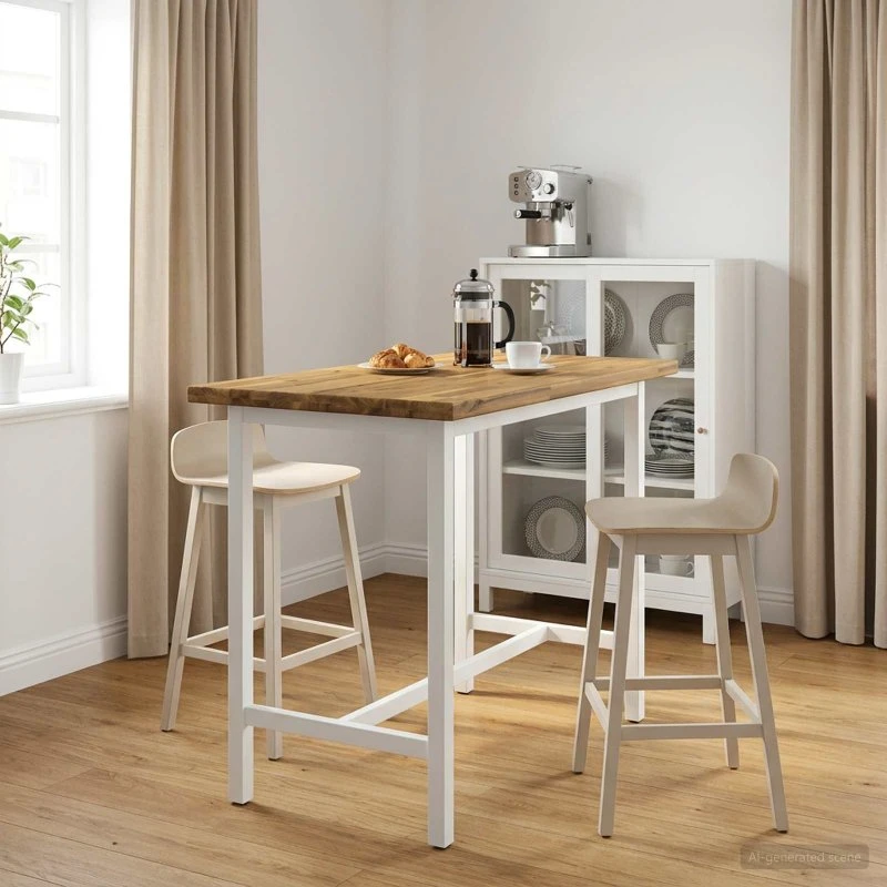 vidaXL Rektangulært Bord i Massiv Akacietræ 110 x 40 cm