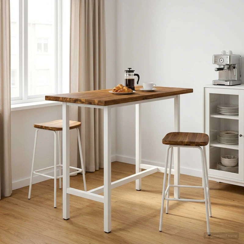 vidaXL Rektangulært Bord i Massivt Akacietræ 110 x 40 cm