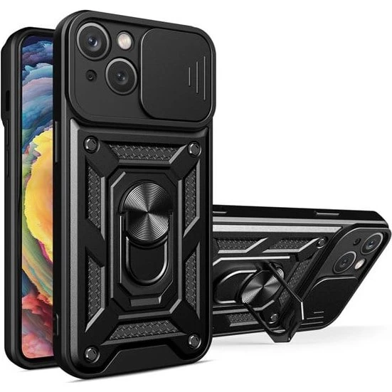 Hurtel Hybrid Armor Camshield til Motorola Moto G62 5G - Sort