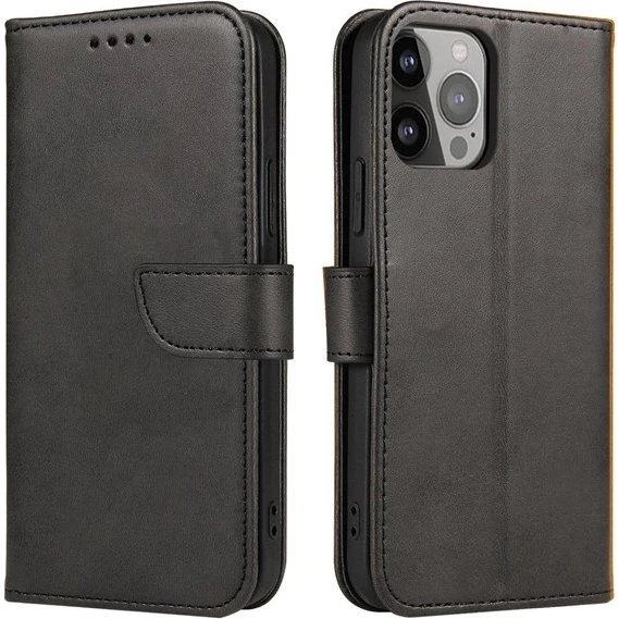 Hurtel Magnet Case til TCL 305 - Wallet Stand Cover, Sort