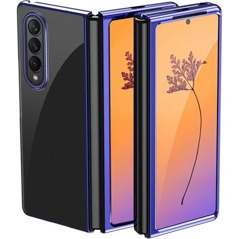 Hurtel Plating Case til Samsung Galaxy Z Fold 4 - Blå