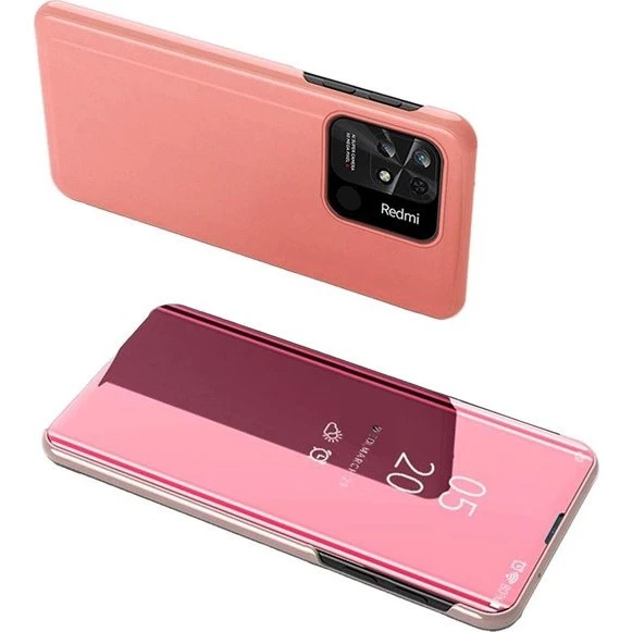 Hurtel Clear View Case til Xiaomi Redmi 10C - Pink