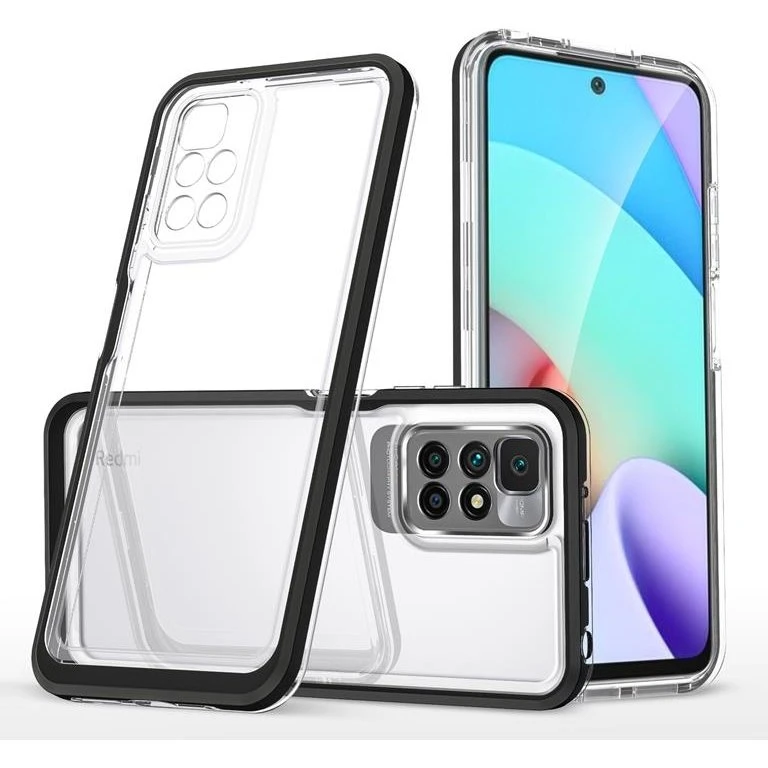 Xiaomi Redmi 10 4G (2021/2022) 3in1 Hybrid Armor Etui - Sort