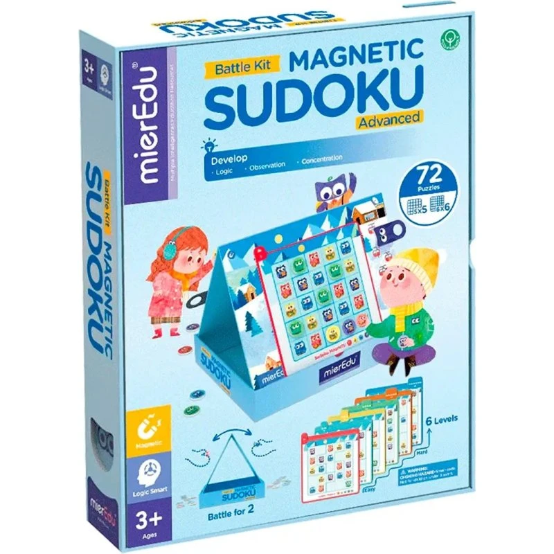 mierEdu Magnetisk Sudoku Duel Sæt til Børn