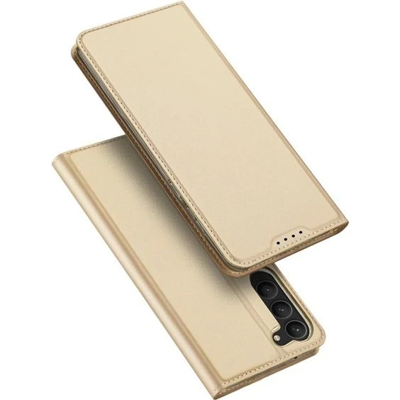 Dux Ducis Skin Pro Samsung Galaxy S23+ Cover med Wallet & Stand - Gold