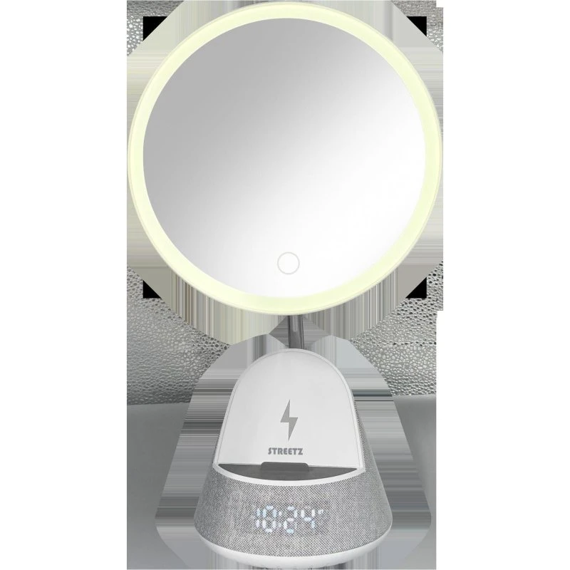 STREETZ S500 4-in-1 Makeup Spejl med Bluetooth og Trådløs Oplader