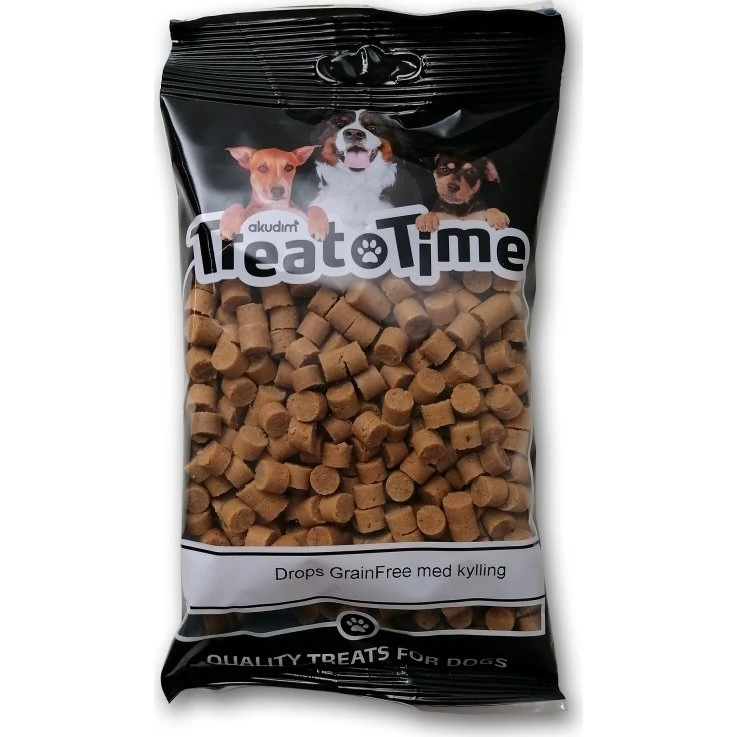 Treattime Soft-Snack GF Drops Kylling 200g