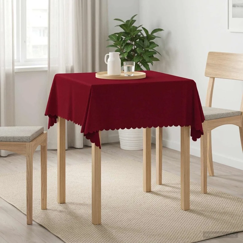vidaXL Bordklæde 5 stk. Vinrød Jacquard 110 x 110 cm