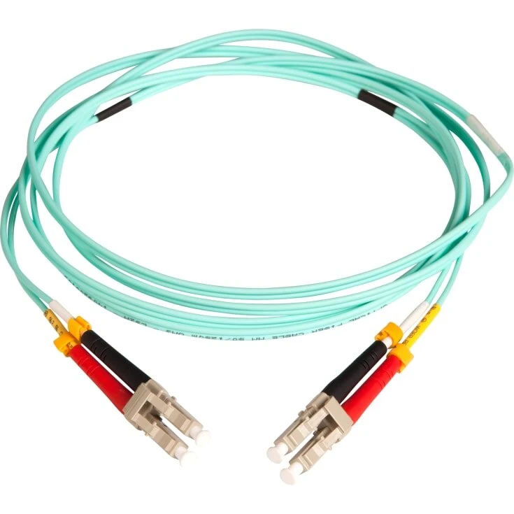 LAN-OPTIC Fiber Patchkabel LC-LC Duplex OM3 50/125 µm 2 m (Aqua)