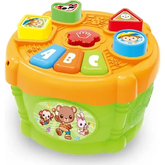 Puttekasse med musik og lyd - lær former & farver