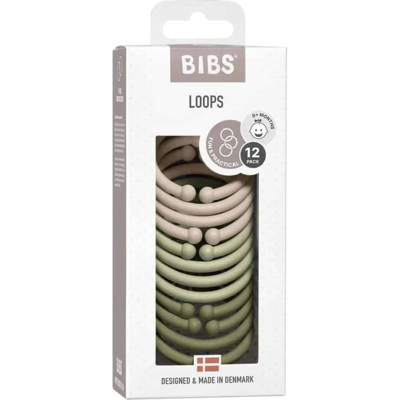 BIBS Loops 12-pak – Vanilla/Sage/Olive